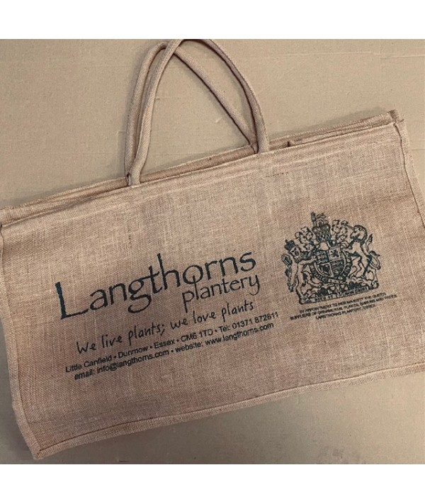 Langthorns Hessian Jute Bag For Life - Large