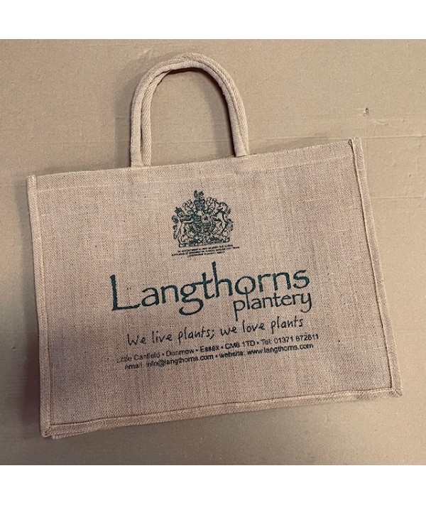 Langthorns Hessian Jute Bag For Life - Small
