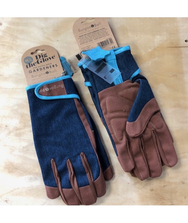 Dig the Glove Denim Men's Gardening Glove L/XL