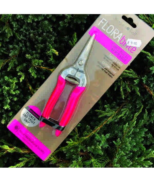FLORAbrite Fluorescent Pink Flower & Fruit Snips - RHS Endorsed
