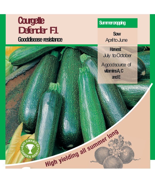 Courgette Defender F1 Vegetable Seeds - AGM