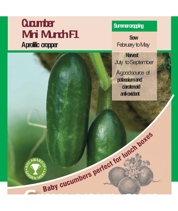 Cucumber Mini Munch F1 Vegetable Seeds