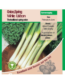 Onion White Lisbon Vegetable Seeds - AGM