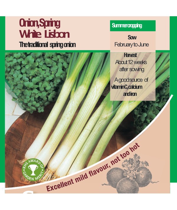 Onion White Lisbon Vegetable Seeds - AGM