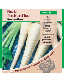 Parsnip Tender and True Vegetable Seeds