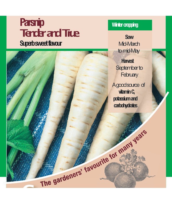Parsnip Tender and True Vegetable Seeds