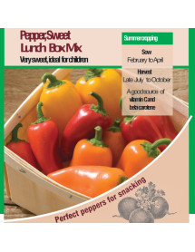 Pepper Sweet Lunch Box Mix Vegetable Seeds