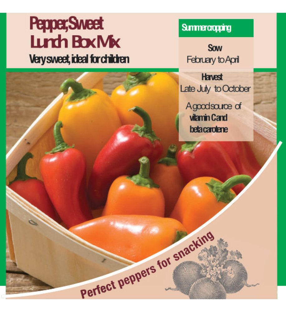 Pepper Sweet Lunch Box Mix Vegetable Seeds