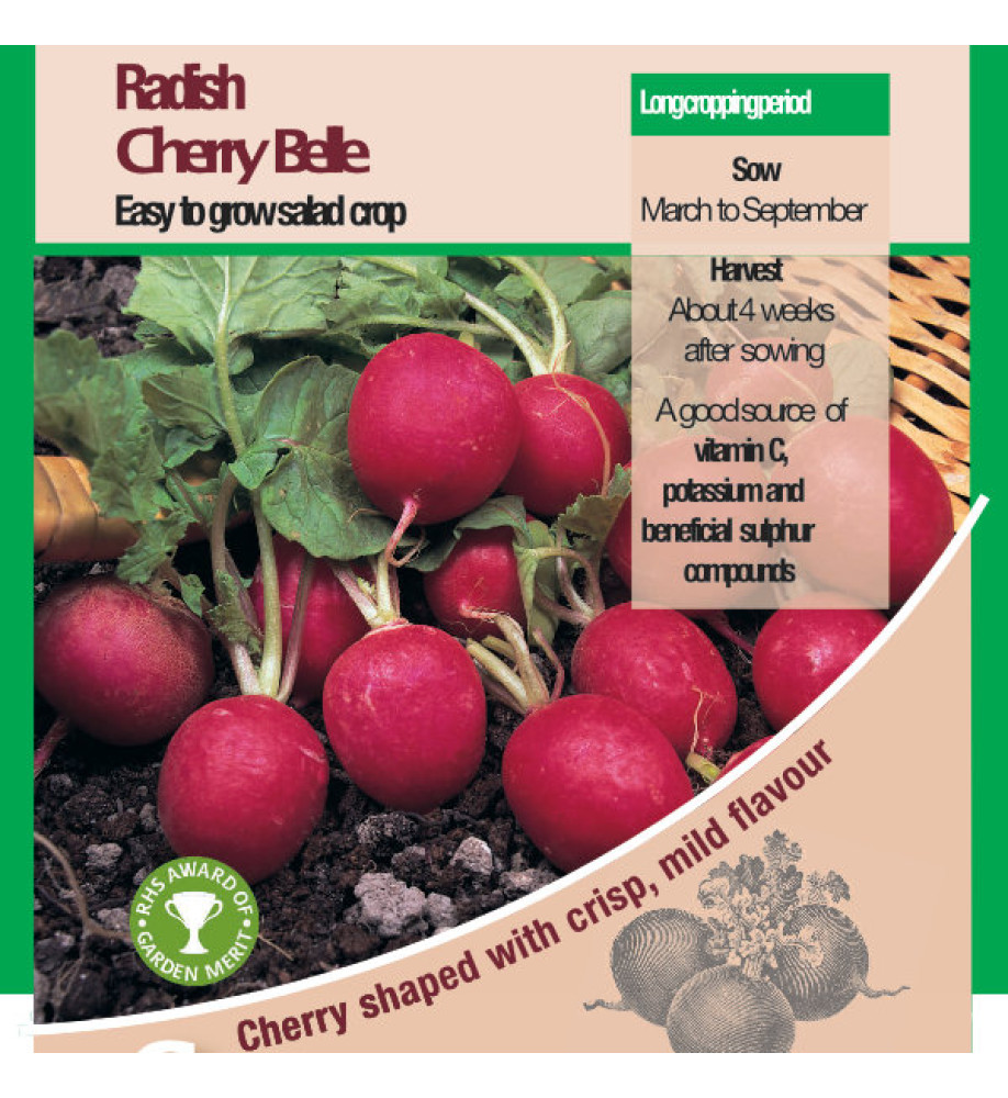 Radish Cherry Belle Vegetable Seeds - AGM