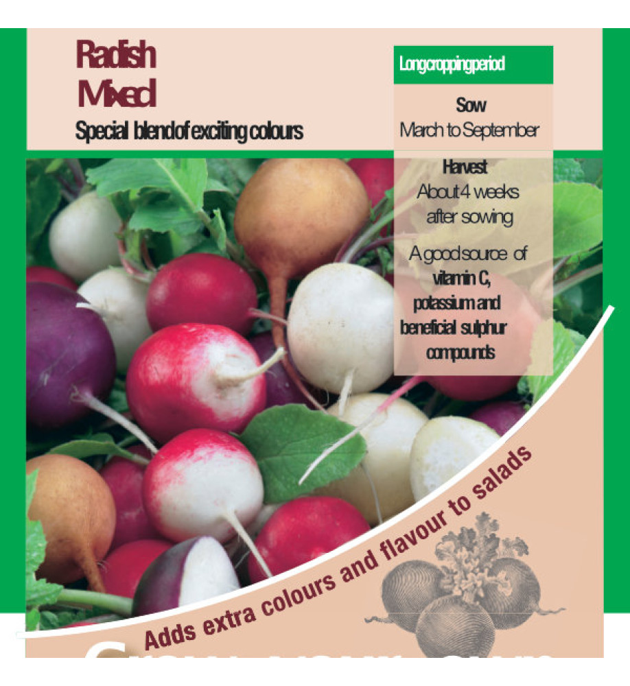 Radish Mixed Vegetable Seeds 